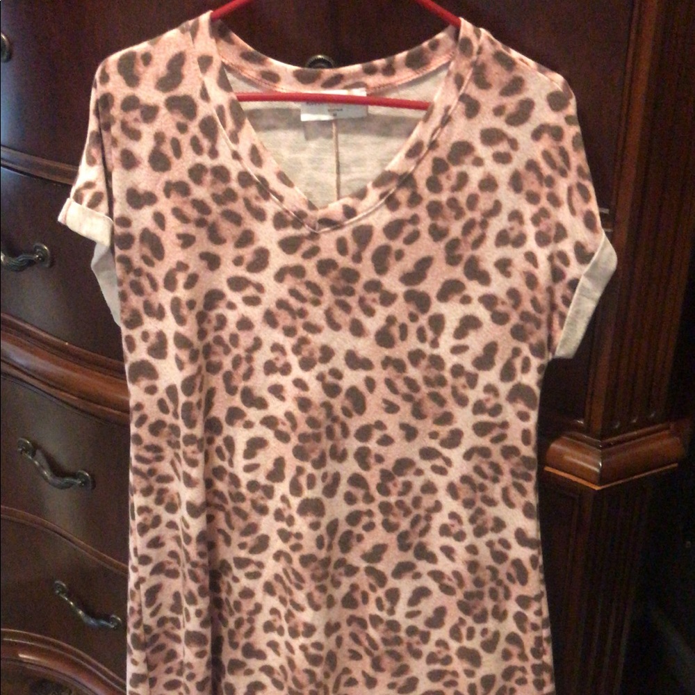 Discount divas pink cheetah print maxi dress.